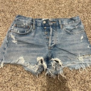 Agolde Jean shorts - like new!